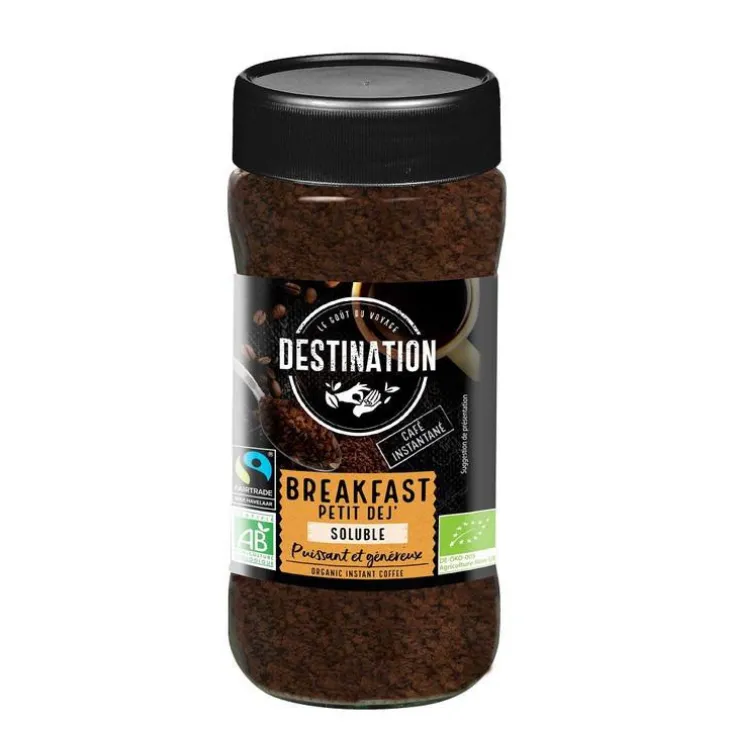 Café bio instantane lyophilisé Destination petit-déjeuner - 100 g