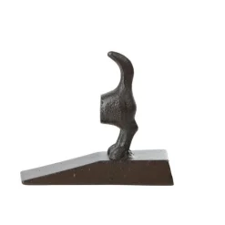 Cale porte forme queue de chien en fonte 13,1x5,6x11,3 cm