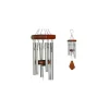 Carillon à vent coloris bois et argent 35 cm