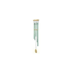 Carillon musical en bois et tubes aluminium, H 30 cm