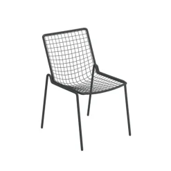 Chaise coloris orange en acier Rio R50 - 53,5 x 61,5 x 83,5 cm