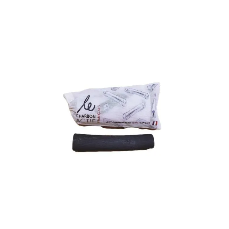 Charbon actif de bois en bâton 100% français - 11 cm