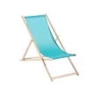 Chilienne agrafée coloris bleu en coton Jardin privé - 127 x 56 x 3,5 cm