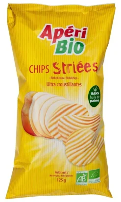 Chips striées bio Apéri Bio - 125 g