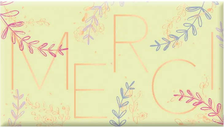 Chocolat au lait bio « Merci » Art Grafik - 40 g