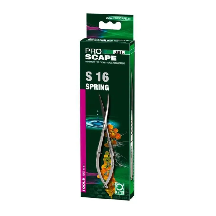 Ciseaux courbes pour aquascaping coloris argent JBL – 16 cm