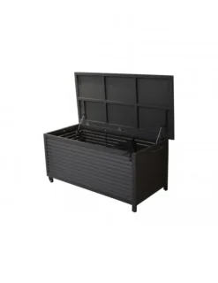 Coffre de rangement en aluminium gris PROLOISIRS Storia - 166x76 cm