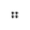 Coffret 4 mugs snow porcelaine Ø9x 13x10,5 cm