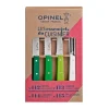 Coffret de 4 couteaux de cuisine coloris vert Opinel - 215 x 130 x 28 mm
