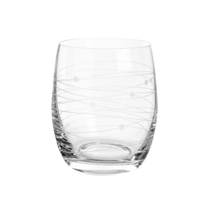 Coffret de 6 gobelets à eau coloris transparent en verre - 30 cl