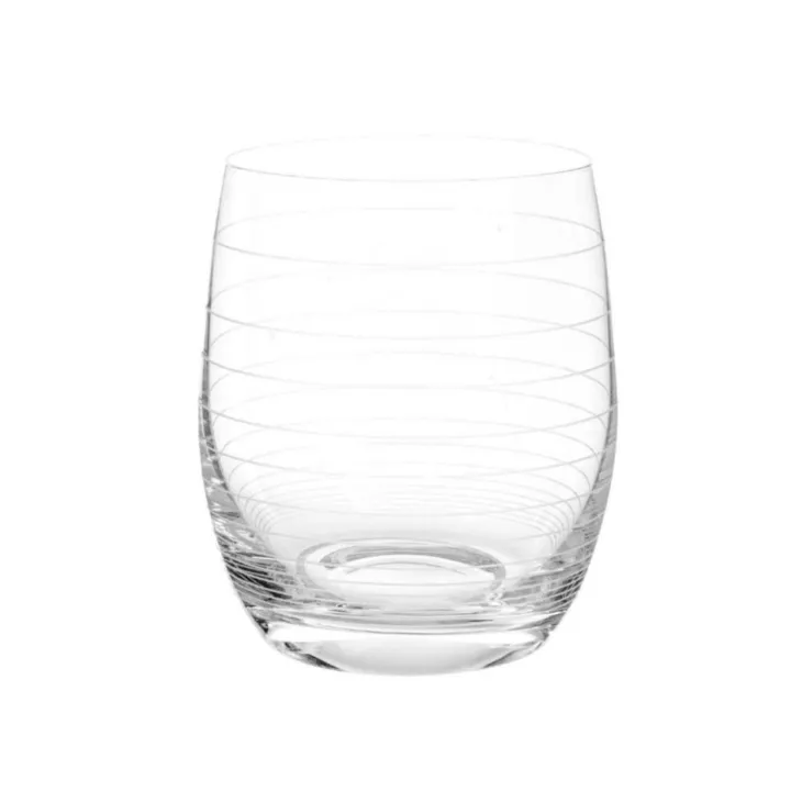 Coffret de 6 gobelets à eau coloris transparent en verre - 30 cl