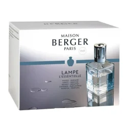 Coffret lampe essentielle carrée avec 2 recharges de 250 ml