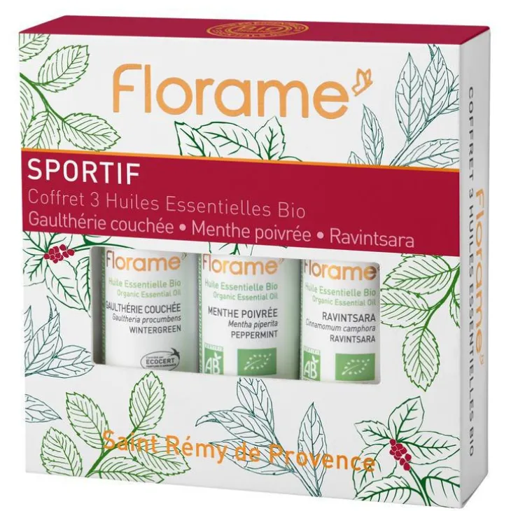 Coffret Sportif flacons 3 x 10 ml rouge