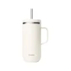 Cold cup isotherme en inox coloris sable avec anse Qwtech Matt - 600 ml