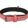 Collier chien Delu rose 31/39 x 2 cm