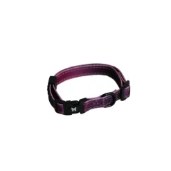 Collier chien réglable 25mm / 45-65cm bordeaux