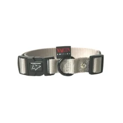 Collier chien réglable 20mm / 40-55cm gris