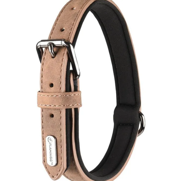 Collier delu brun 30 mm x 52/62 cm