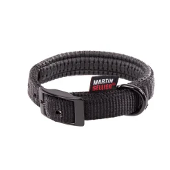 Collier droit Confort pour chien coloris noir - 1,6x35 cm
