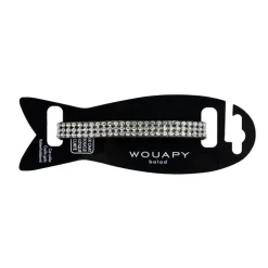 Collier pour chat en simili cuir coloris noir Wouapy Diam's - Taille unique
