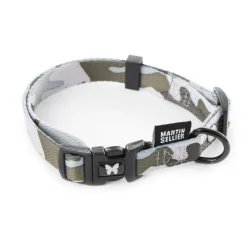 Collier réglable camouflage gris 30/35x1,5 cm