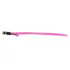 Collier Suédine Strass pour chat rose