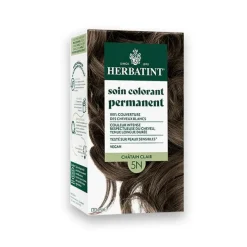Coloration permanente pour cheveux châtain clair 5N aux extraits végétaux biologiques vegan Herbatint - 170 ml