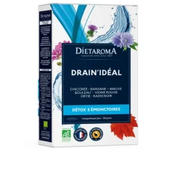 Complément alimentaire bio détox digestion Dietorama Drain’Idéal– 20 x 15 ml