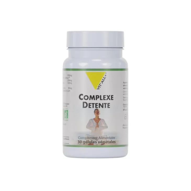 Complément alimentaire bio Vit’All+ complexe détente - les 30 gélules végétales