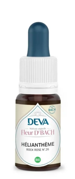 Complément alimentaire fleur de Bach hélianthème bio Deva - 15 ml