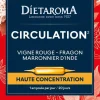 Complément alimentaire vigne rouge, fragon, marronnier d'Inde CIP bio Dietaroma circulation - 20 ampoules x 10 ml