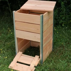 Composteur steel en bois Mon Petit Potager 50 x 45 cm - 148 L
