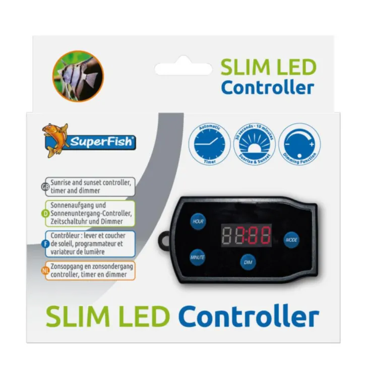 Contrôleur LED pour aquarium coloris noir SuperFish