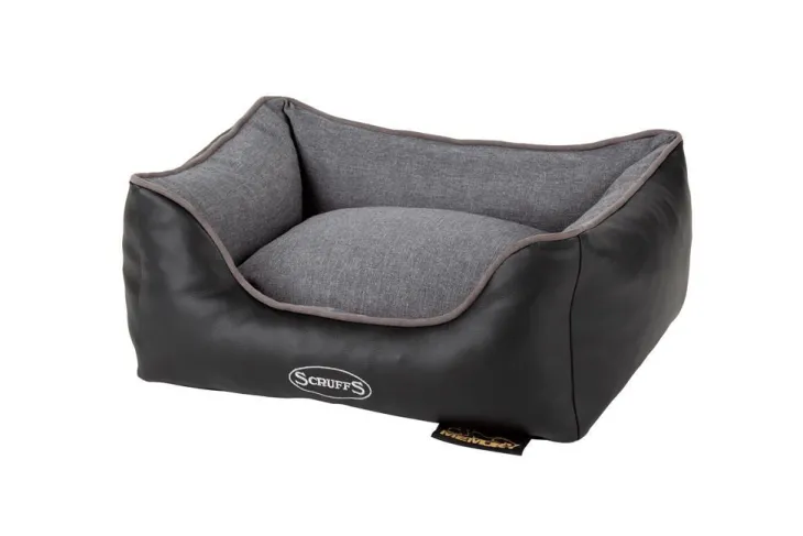 Corbeille à mémoire de forme pour chien gris Hilton Scruffs – Taille S