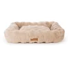 Corbeille pour chien Alpine coloris beige en tissu Scruffs Taille L - 75 x 60 cm