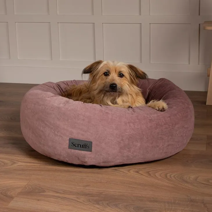 Corbeille pour chien et chat coloris rose Scruffs Oslo Donut – Taille M
