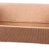 Corbeille Rome en carton kraft cannelure Cav Service - 33,5 x 25 x 8 cm