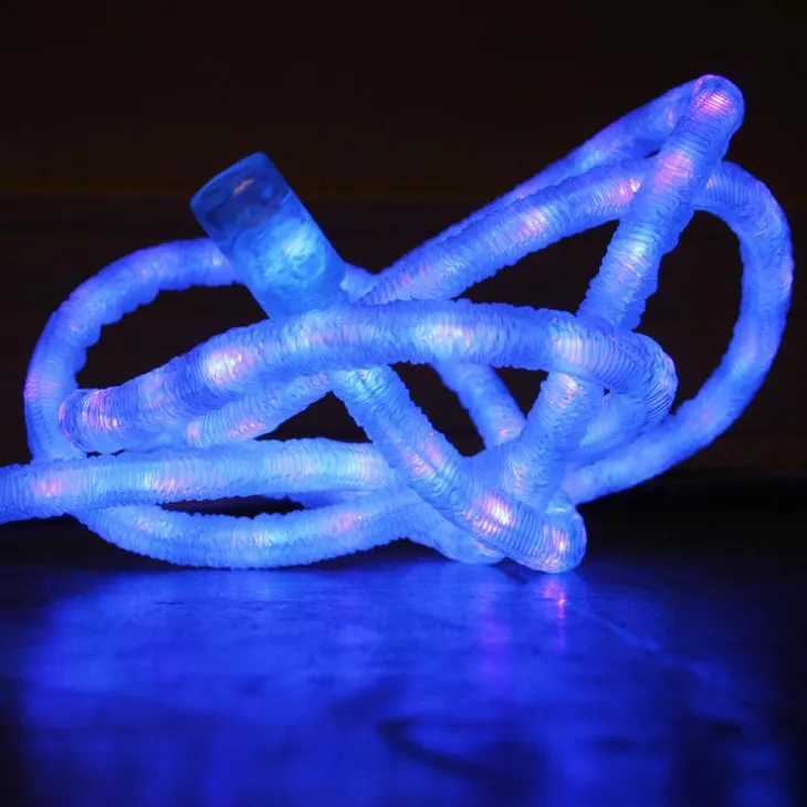 Cordon pour guirlande lumineuse LED à lumière effet givré sur secteur - 5 m