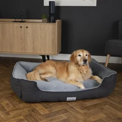 Couchage orthopédique pour chien coloris gris Scruffs Harvard - Taille XXL 110 x 82 x 22 cm