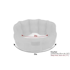 Couchage pour chat ou petit chien coloris vert lit rond Scruffs Seattle - Ø 45 cm