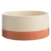 Coupe pour cache-pot Cactus coloris beige en céramique - 20 x 20 x 9 cm