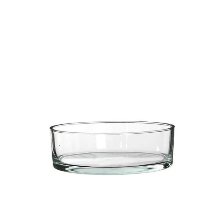 Coupe ronde Kenny en verre transparent Ø 25 x H 8 cm