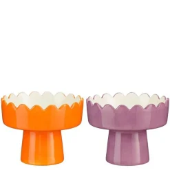 Coupe sur pied en dolomite colorée Joya - Ø 15,5 x H 12,5 cm