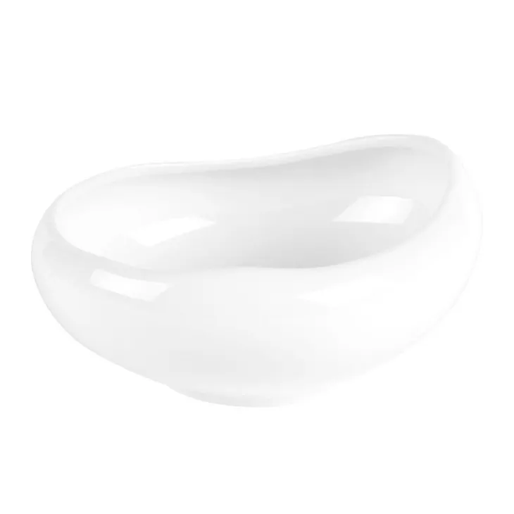 Coupelle en porcelaine blanche Organic - Ø15 x H 14 cm