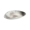 Coupelle triangle en aluminium argenté - 24,4 x 17,4 x 4,5 cm
