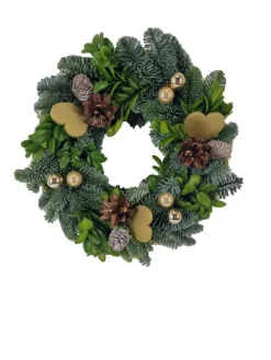 Couronne naturelle coloris multicolore – Ø 25 cm