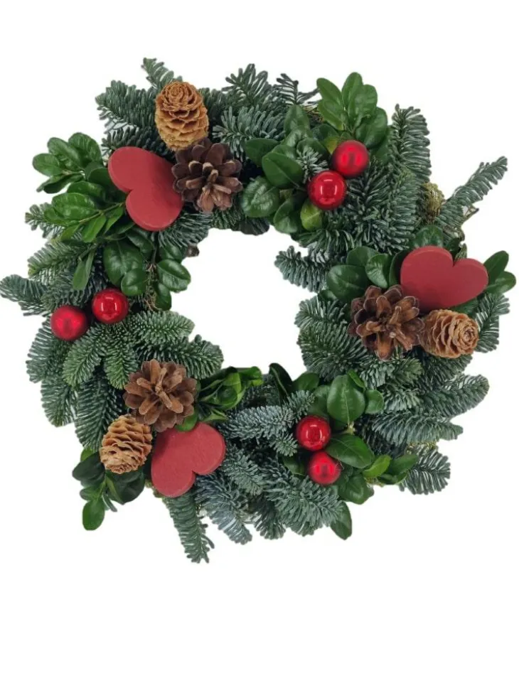 Couronne naturelle coloris multicolore – Ø 25 cm