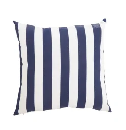 Coussin Anderson coloris bleu en coton - 45 x 45 cm