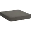 Coussin d'assise coloris gris en polyacrylique Holly - 72 x 72 x 10 cm