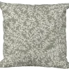 Coussin déco carré en polyester/coton vert Cueillette Argile - 40 x 40 x 15 cm